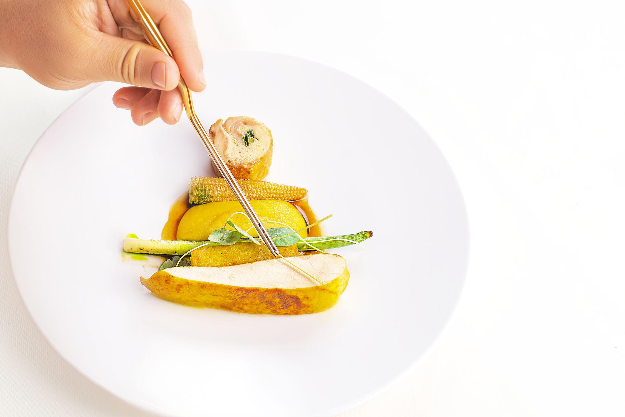 Close-up of plated regional dish